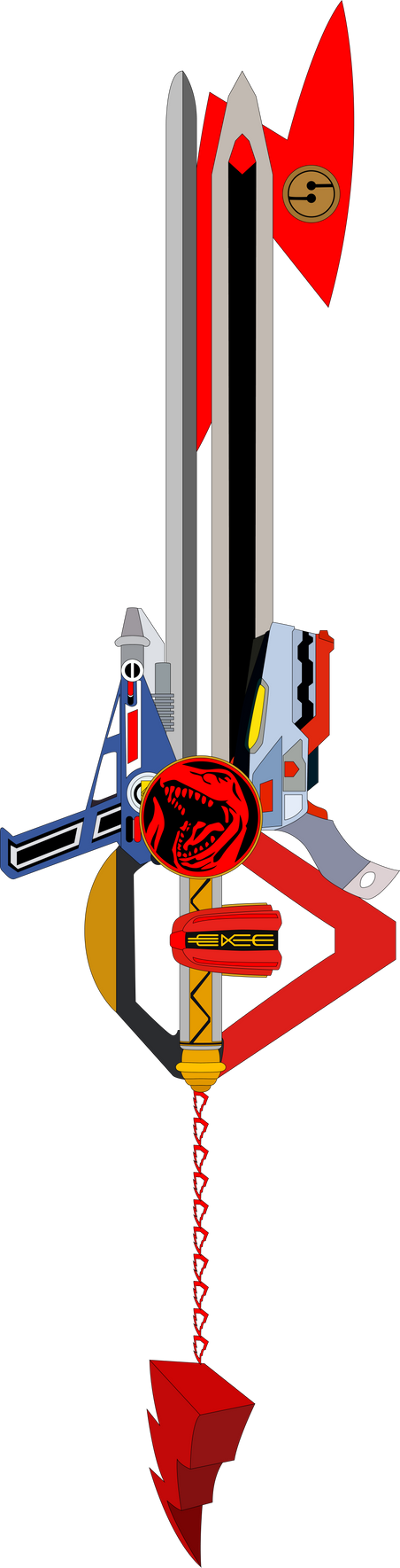 Forever Red Custom Keyblade by SuperHeroTimeFan on DeviantArt