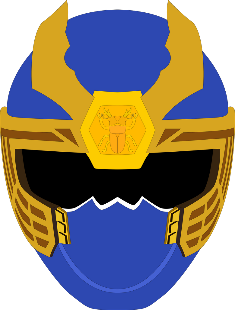 Navy Thunder Ranger Helmet by SuperHeroTimeFan on DeviantArt