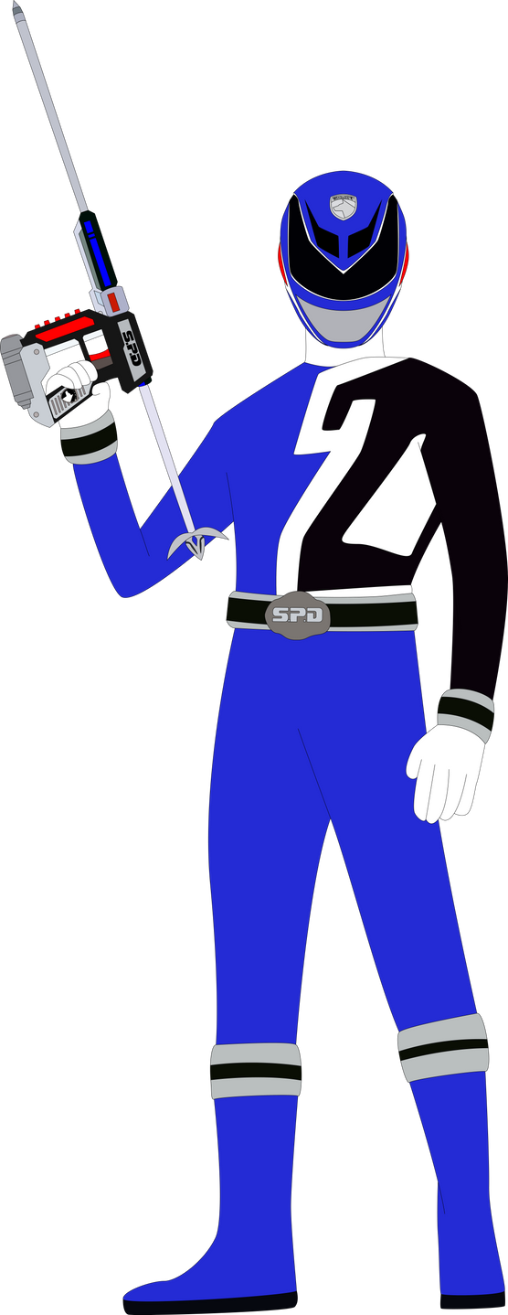 Spd Blue Ranger SPD Blue Ranger by SuperHeroTimeFan on DeviantArt