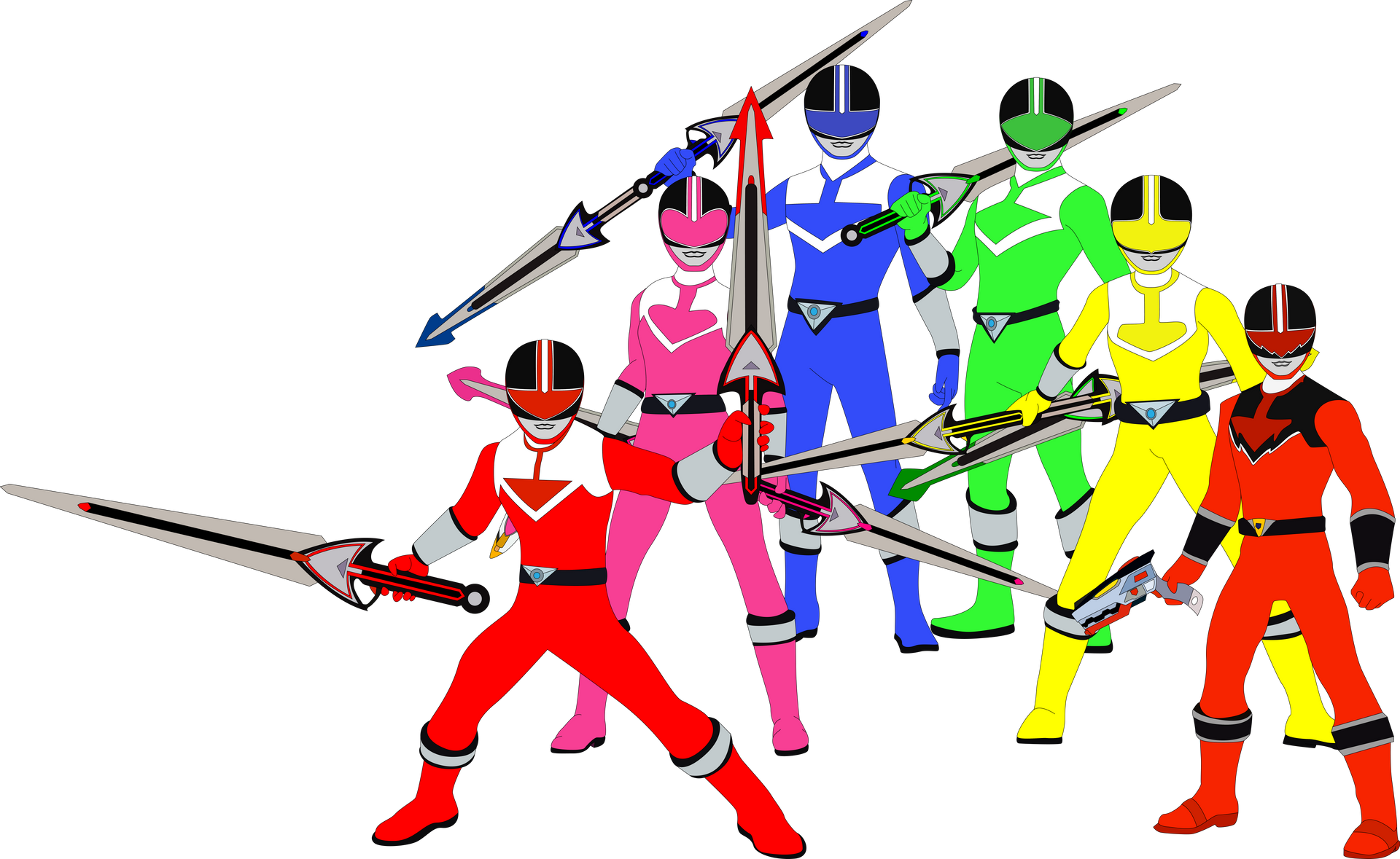 Power Rangers Time Force - The Full Team by SuperHeroTimeFan on DeviantArt