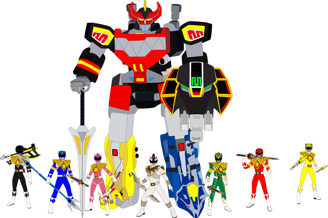 Mighty Morphin' Power Rangers - Full Extended Team by SuperHeroTimeFan ...