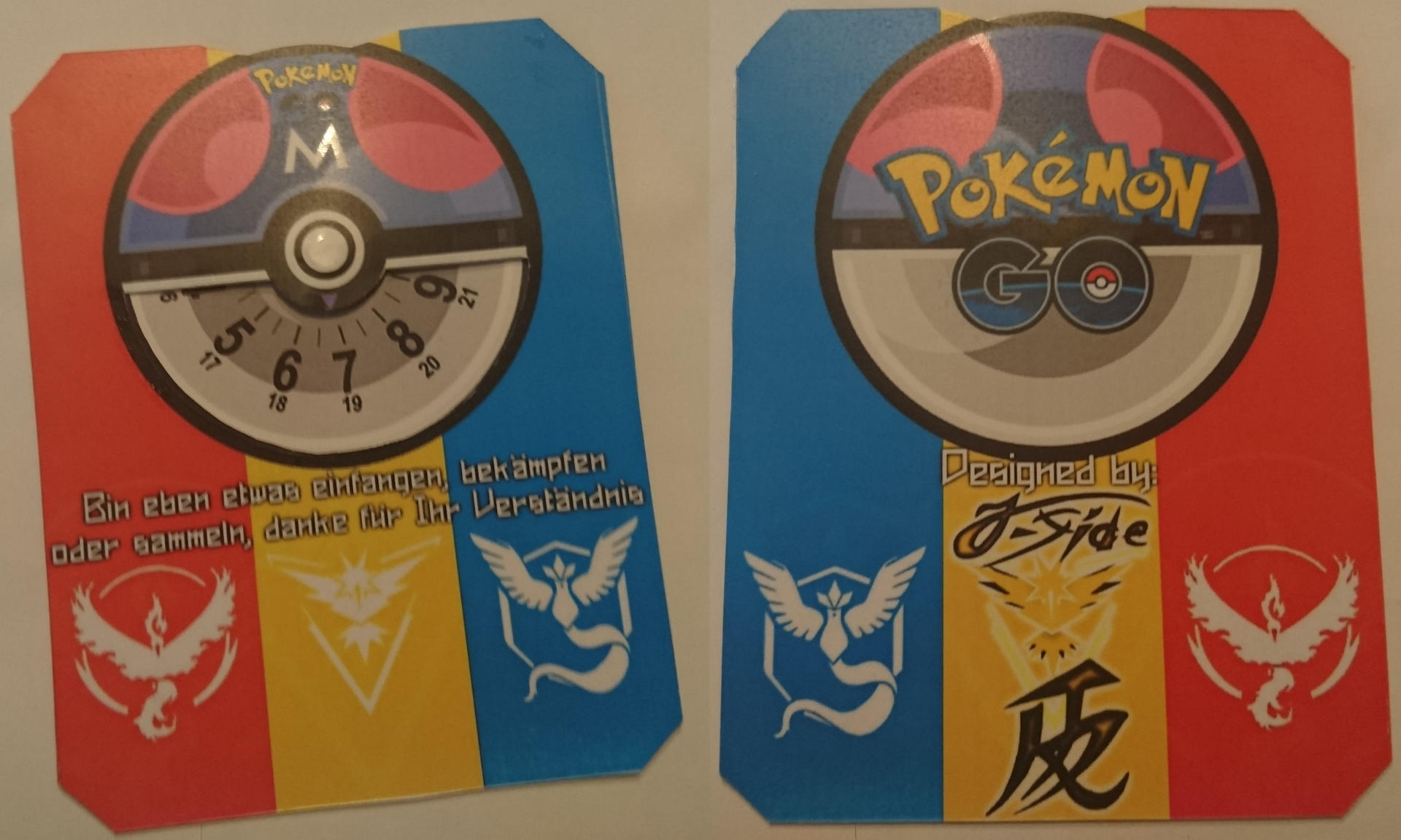 Pokemon GO Parking Disk (GER) by AkechiJ-Side on DeviantArt