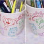 Colorful Cats pencil holder