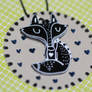 Black fox necklace