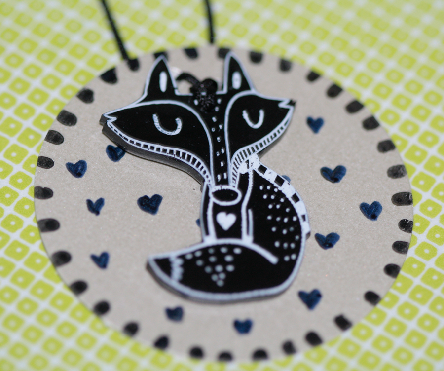 Black fox necklace