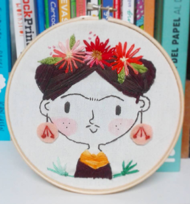 Frida embroidery