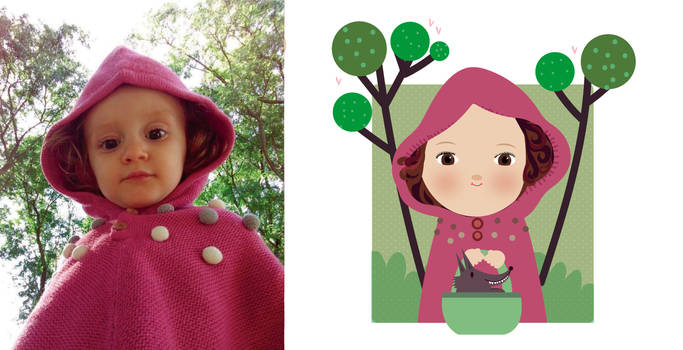 Little pink riding hood