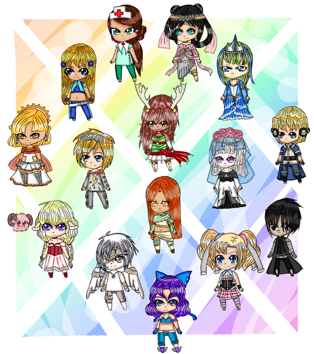 Chibi Example Chibi Examples by DreamingLegend on DeviantArt