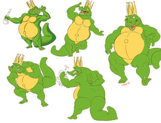 King K. Rool poses