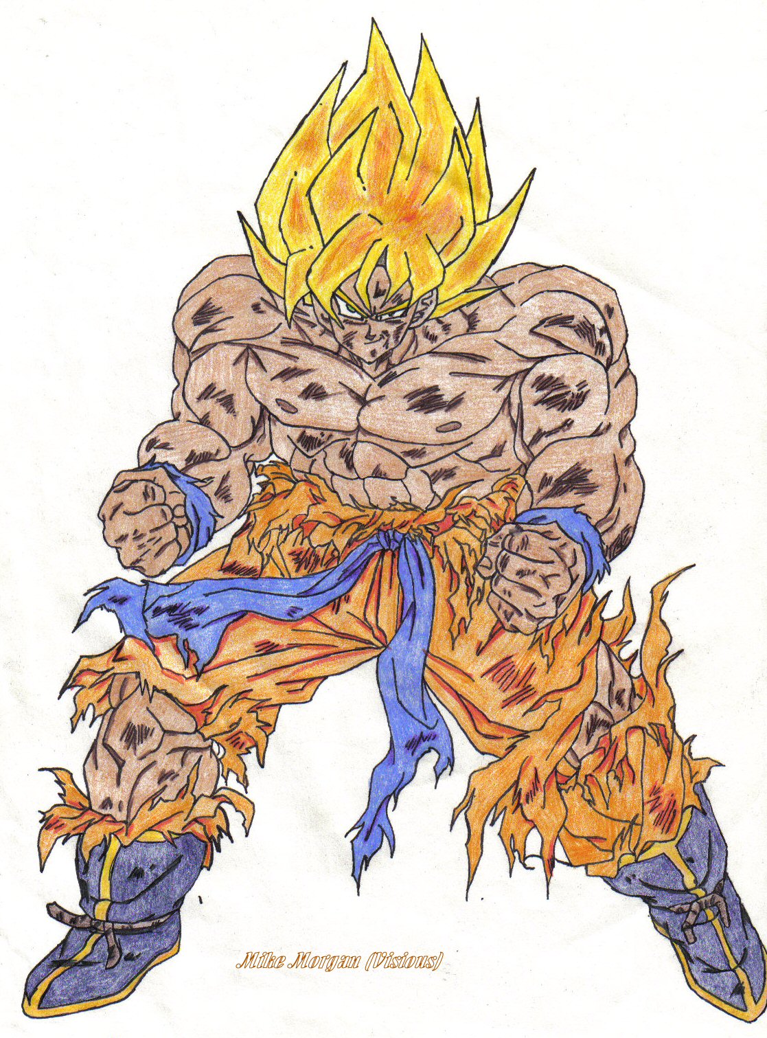 Goku SSJ1 By Visious On DeviantArt goku-ssj1-by-visious-on-deviantart