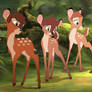 Bambi 3 - 4  Main characters MY AU
