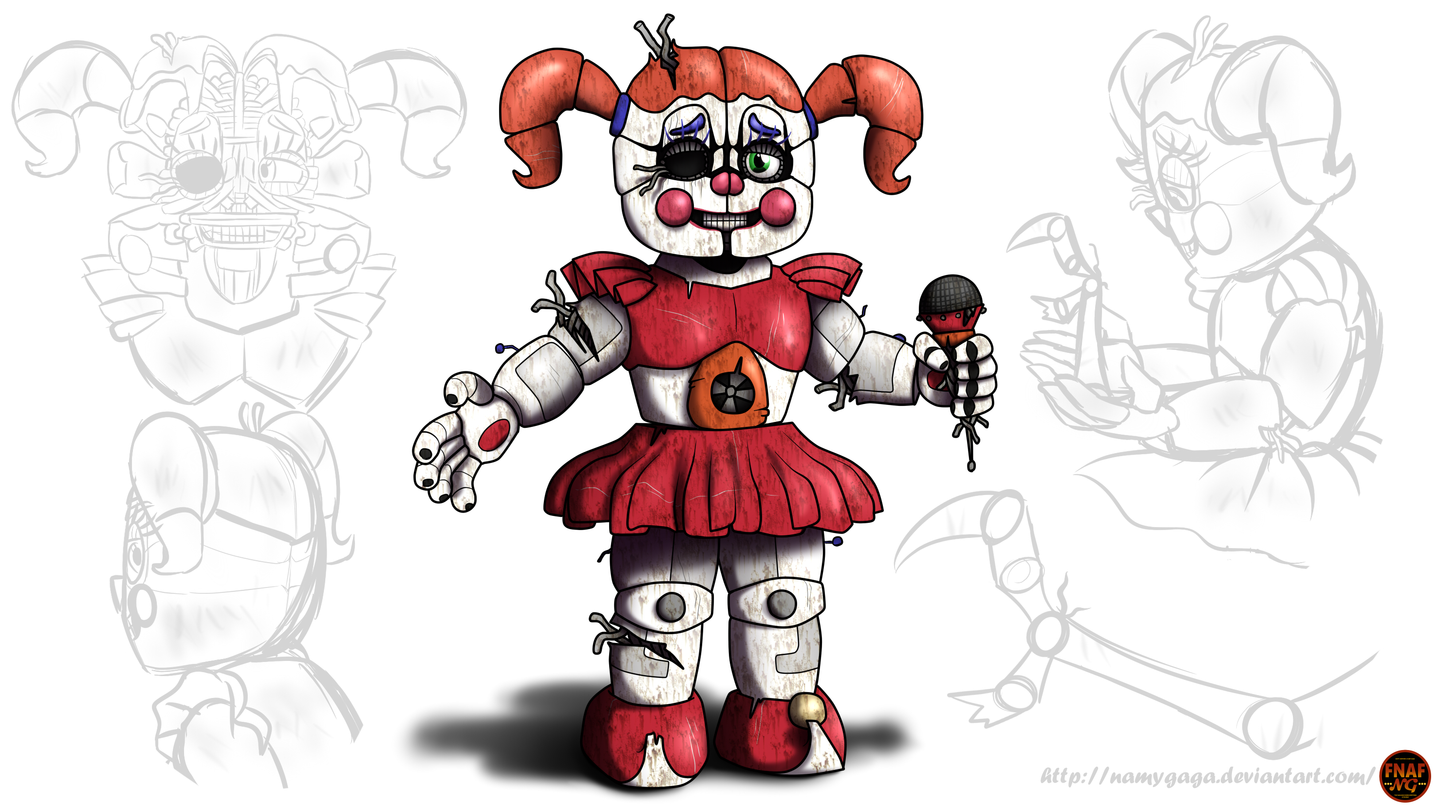 FNAFNG_Old Baby Design (Withered)