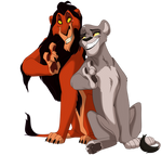 Almasi and Scar - AU by NamyGaga