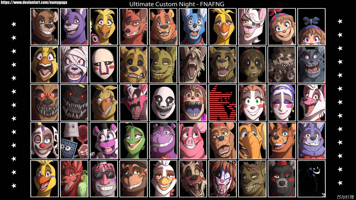 FNAFNG_Ultimate Custom Night by NamyGaga on DeviantArt