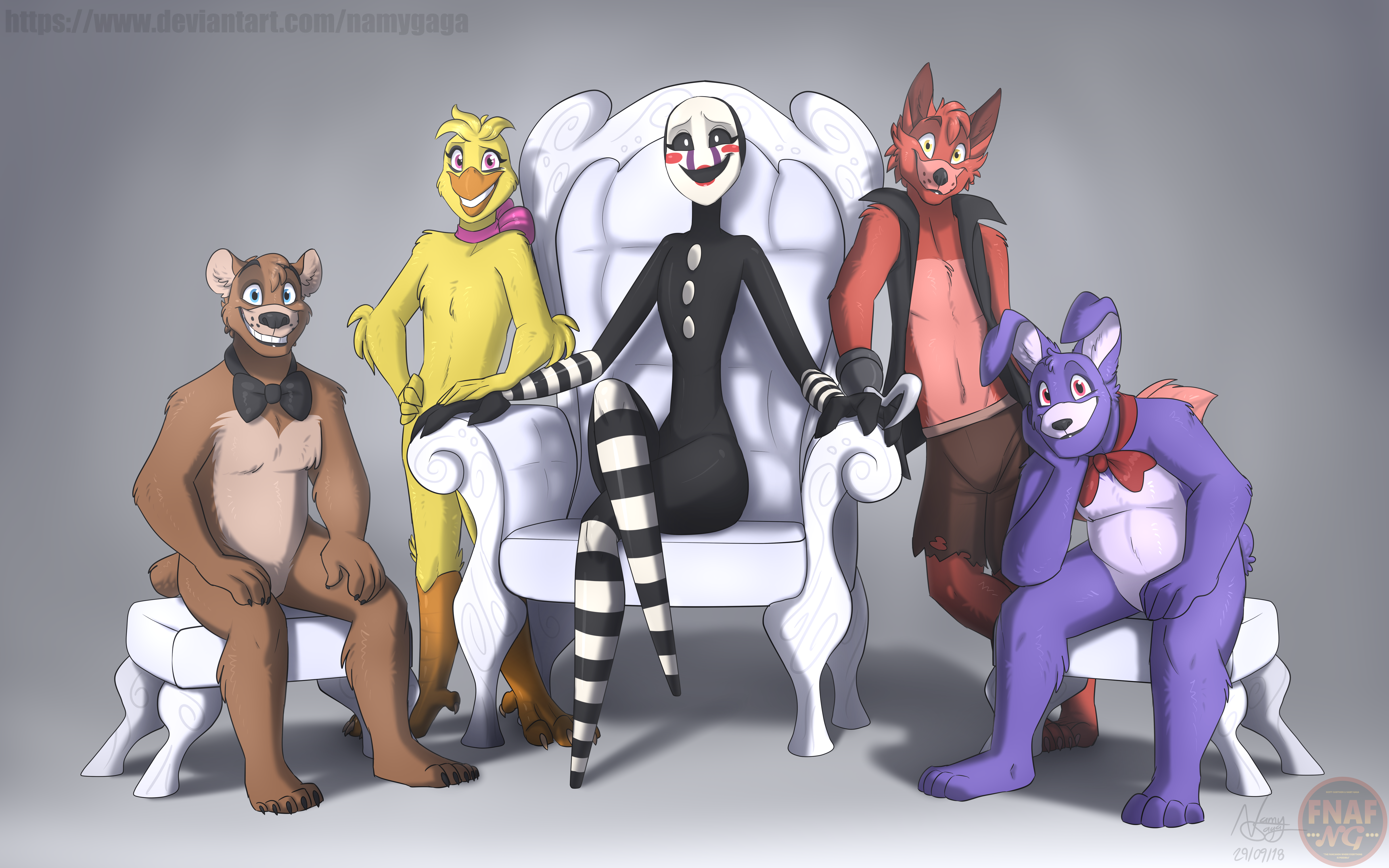 FNAFNG_Marionette Family by NamyGaga