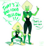 SU AU - Peridot and Dot-9 by NamyGaga