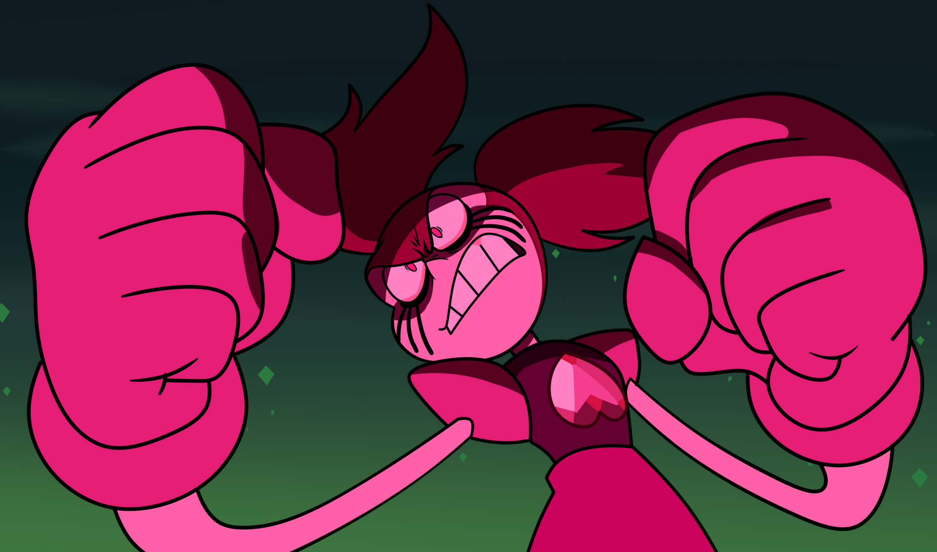 Spinel Rage SU - Spinel Stylized Redraw 2 by NamyG on DeviantArt
