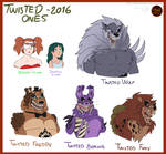 FNAFNG_Twisted Ones Characters by NamyGaga
