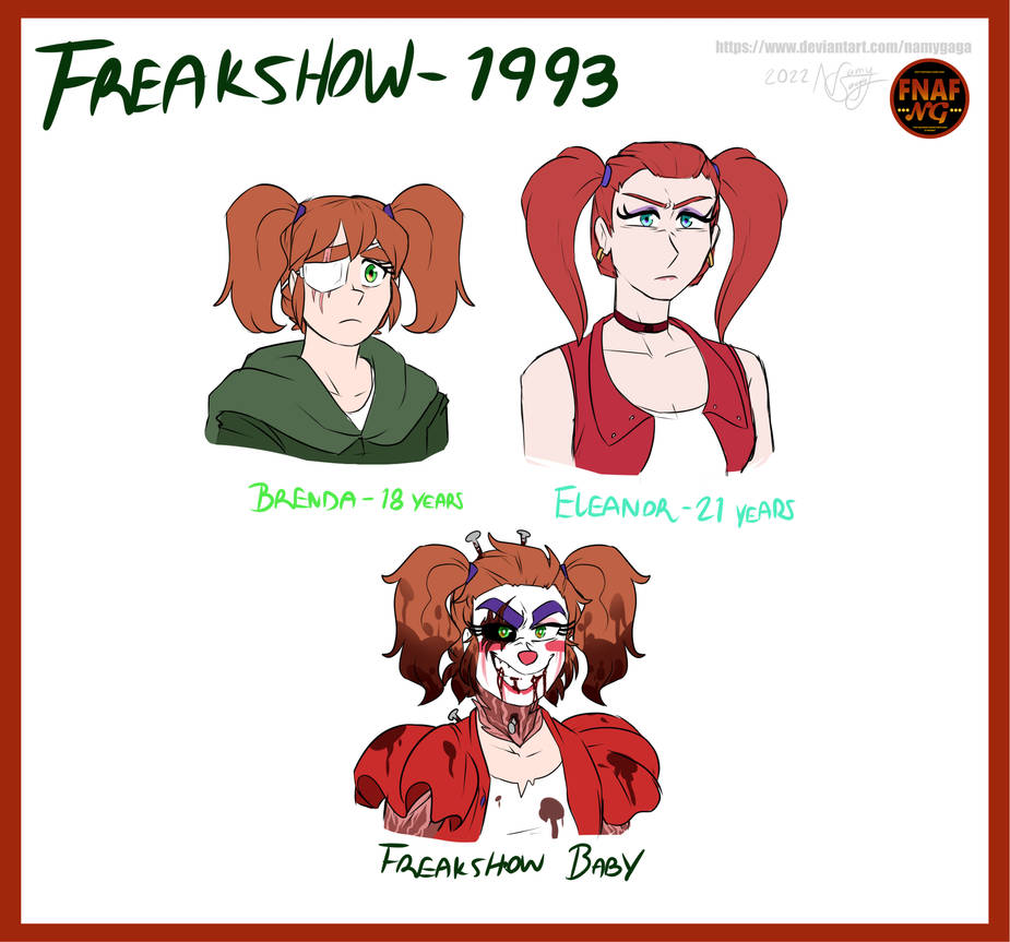 FNAFNG_Freakshow Characters by NamyG on DeviantArt