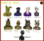 FNAFNG_FNAF 3 Characters by NamyGaga