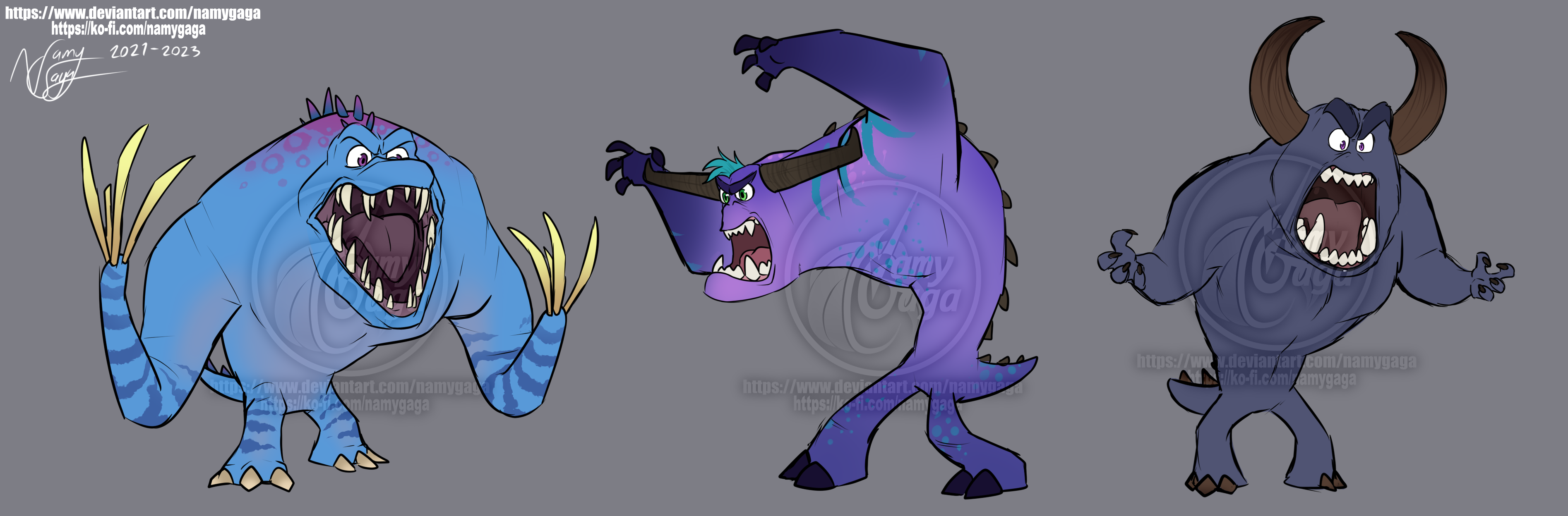 SKETCH_My type of monsters by NamyG on DeviantArt