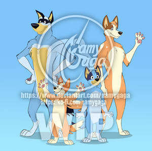 WIP_Heeler family in my style!
