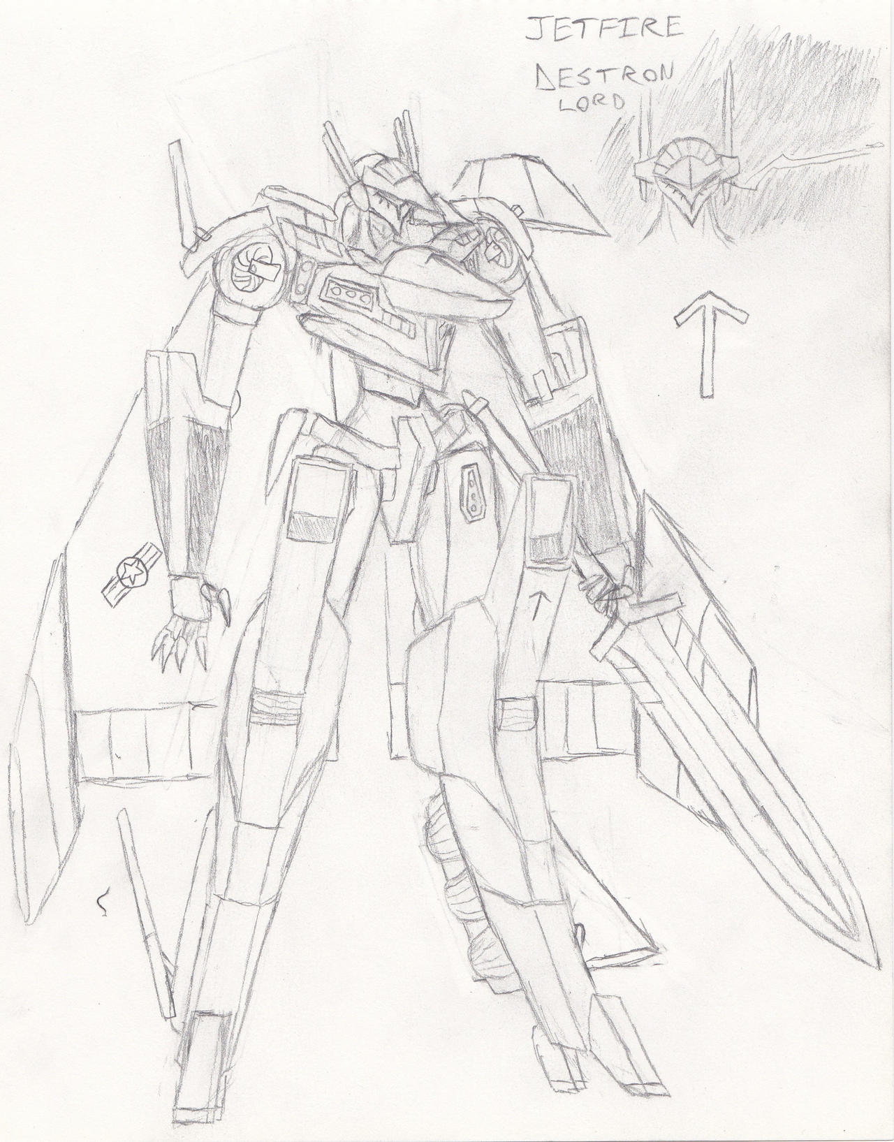 Pencil Sketch- TCS Jetfire (Redesign 2024) by redpanda451 on DeviantArt