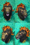 RF Art show Piece - Feathered Raptor partial head