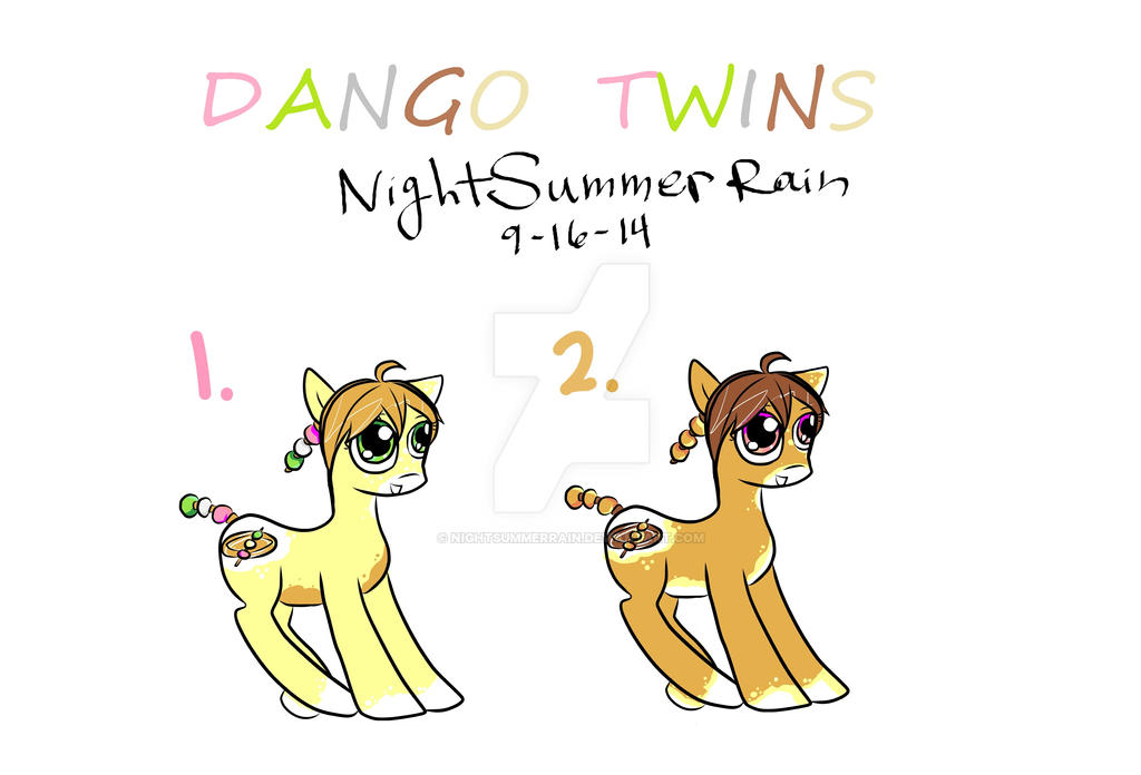 Dango Twins  (Closed) by NightSummerRain