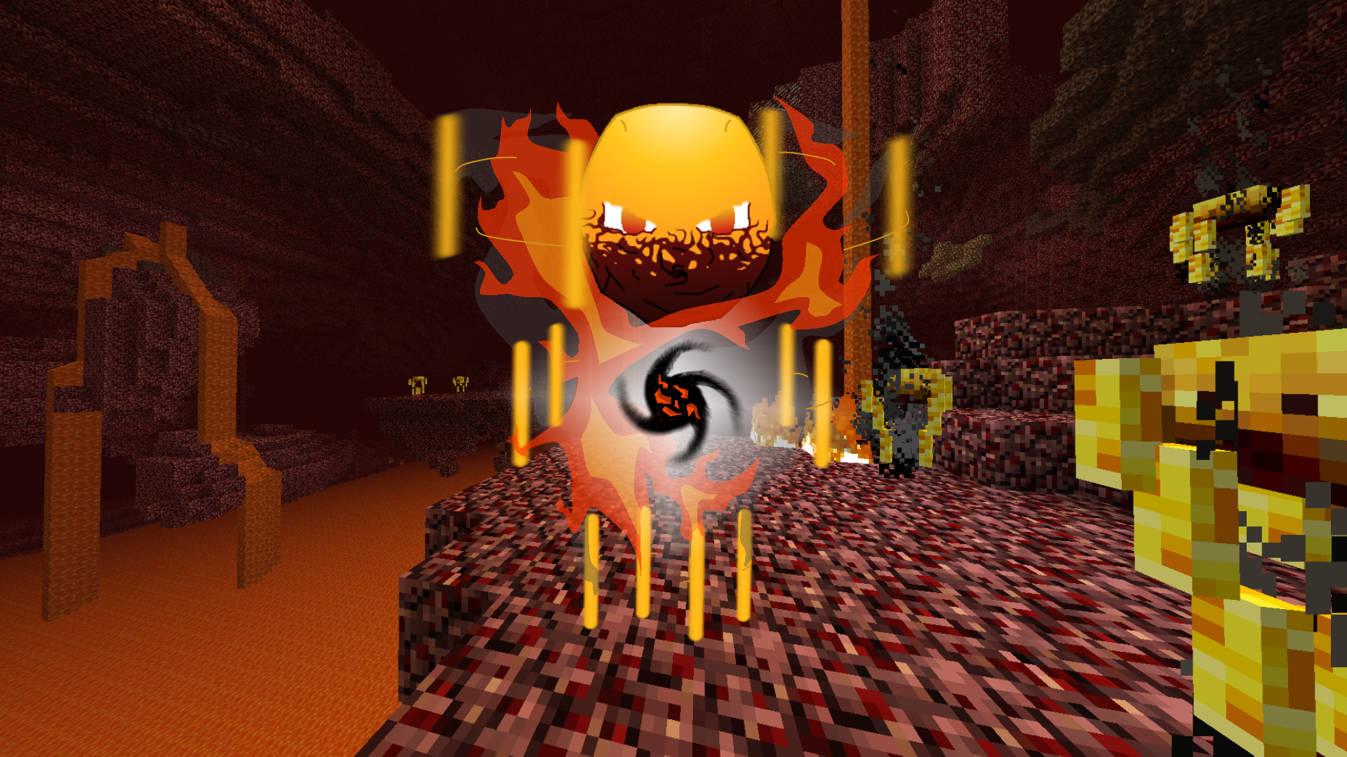 ArtStation - Minecraft's Blaze in creepy way