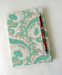 Green and White Wrap Cover Sketchbook