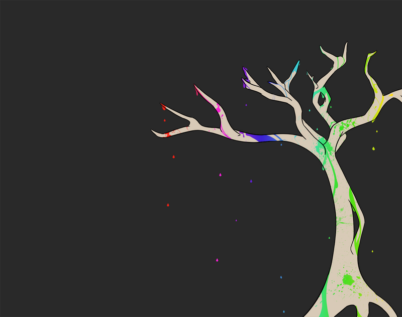 Rainbow Tree by Iriakniw on DeviantArt