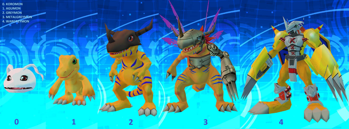 Digimon World Re:Digitize (Agumon Digivolution) by artistropeadope on ...