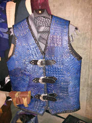 Leather armor vest