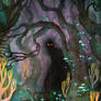 Dolmenwood Monster Book cover art (commission)