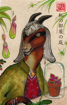 Art NeubianGoat SelfPortrait Kanji