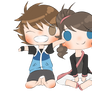 P.C. chibi couple