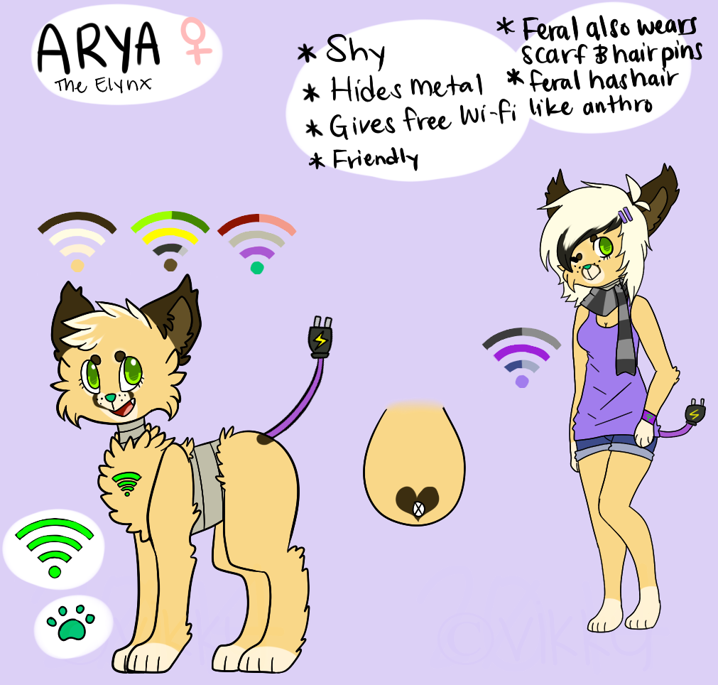 Arya The Elynx Reference Sheet