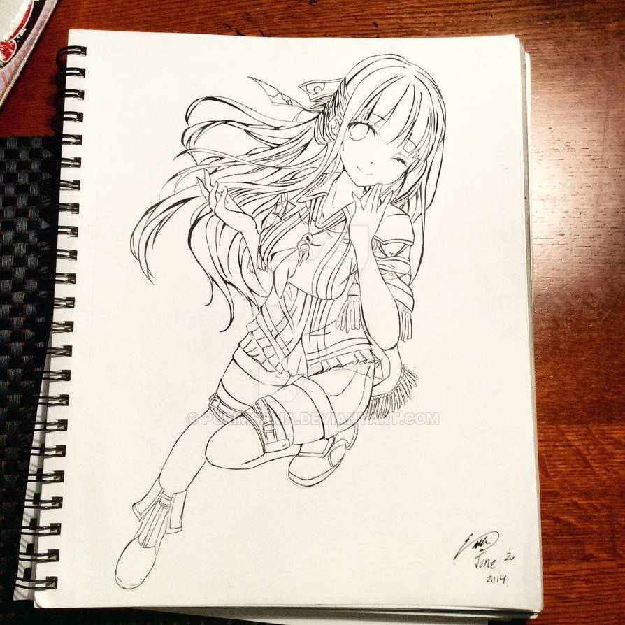 Anime girl Ink by PurimSama on DeviantArt