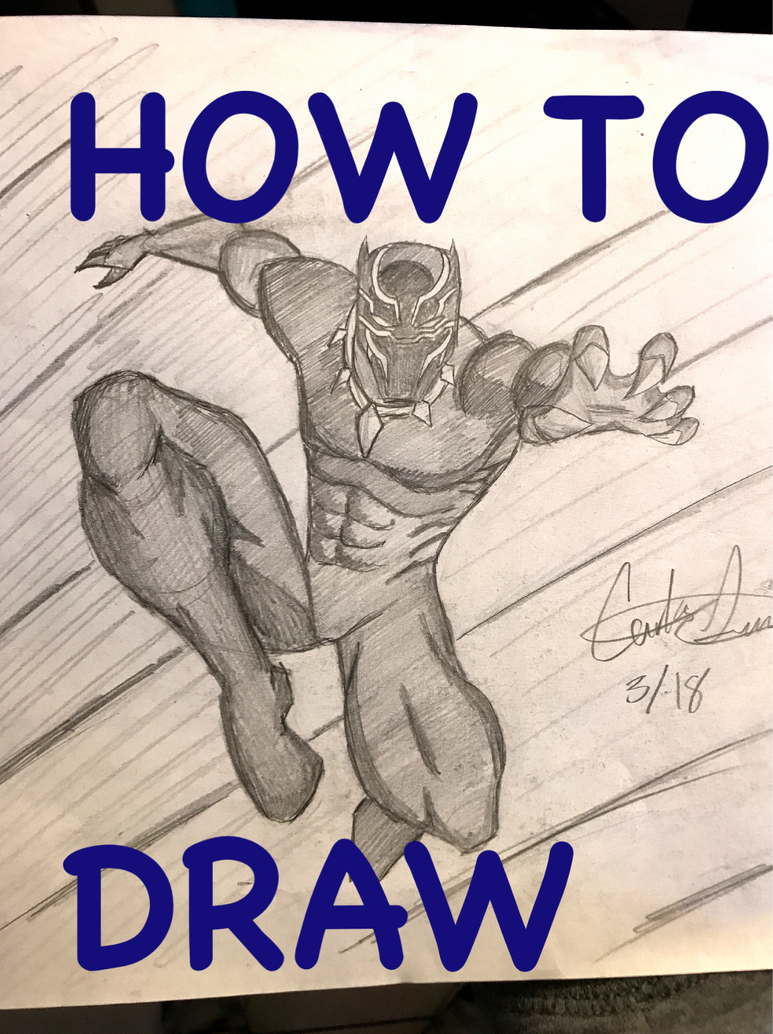 How to draw Black Panther tutorial now on YouTube! by ManOfSteel200 on  DeviantArt