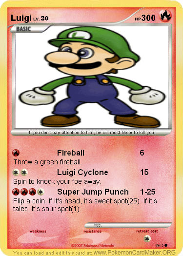 Luigi Card N64