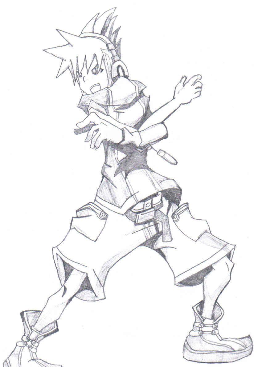 Sketch of Neku Sakuraba