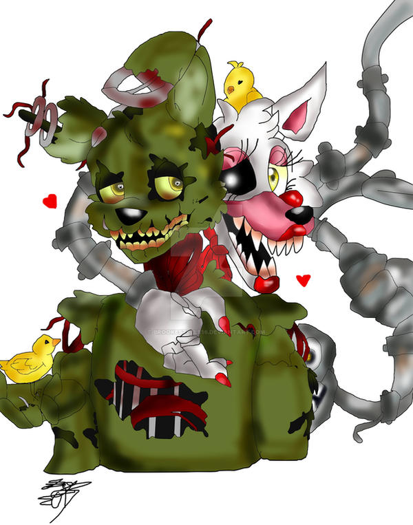 Springtrap X Mangle by brookesteele16 on DeviantArt
