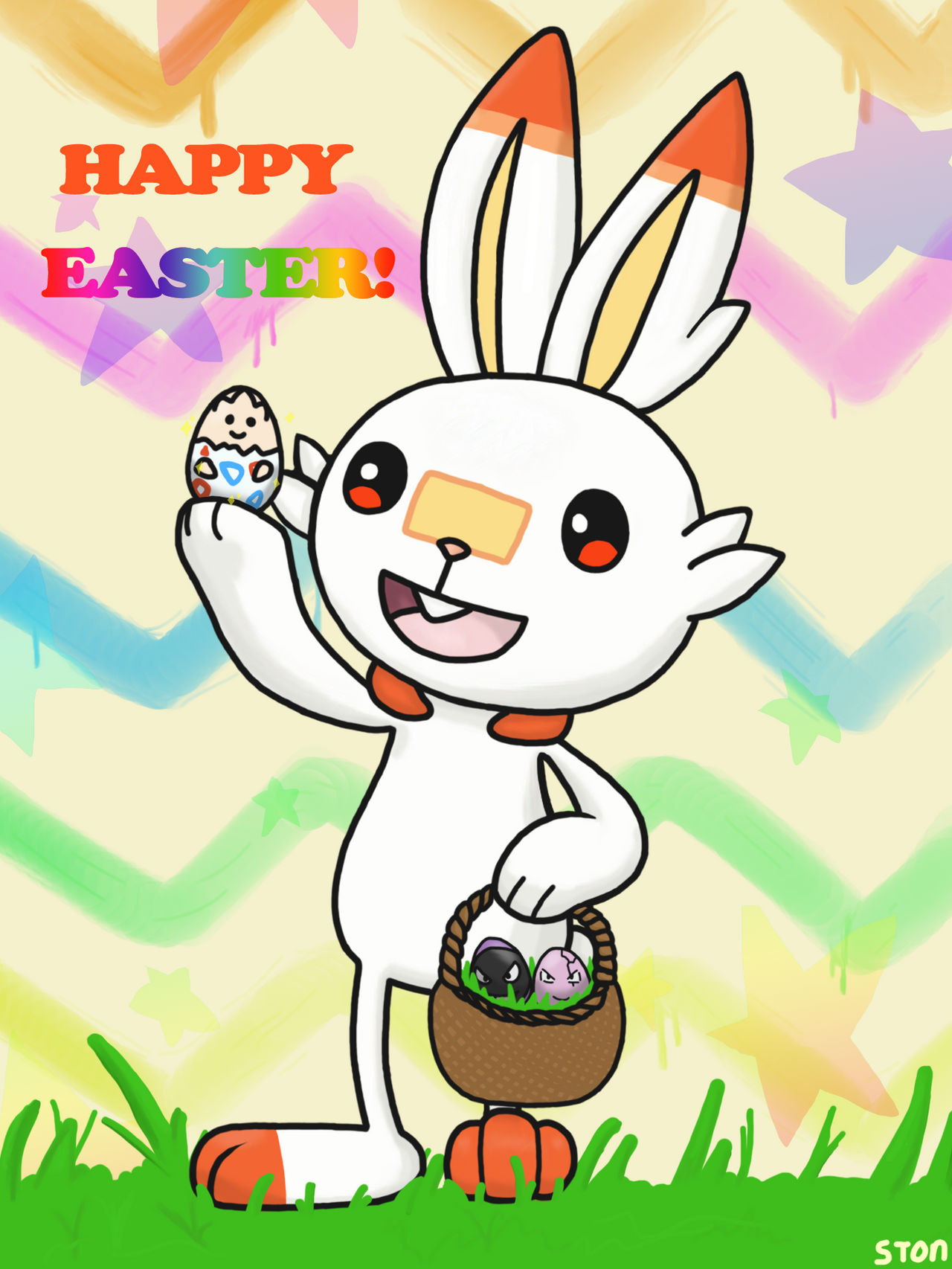 Pokemon Scorbunny Easter 2022 by Stonk6a on DeviantArt