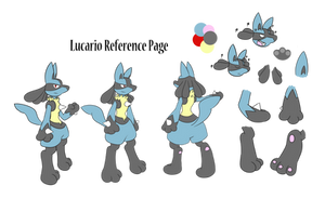 Lucario Ref Sheet