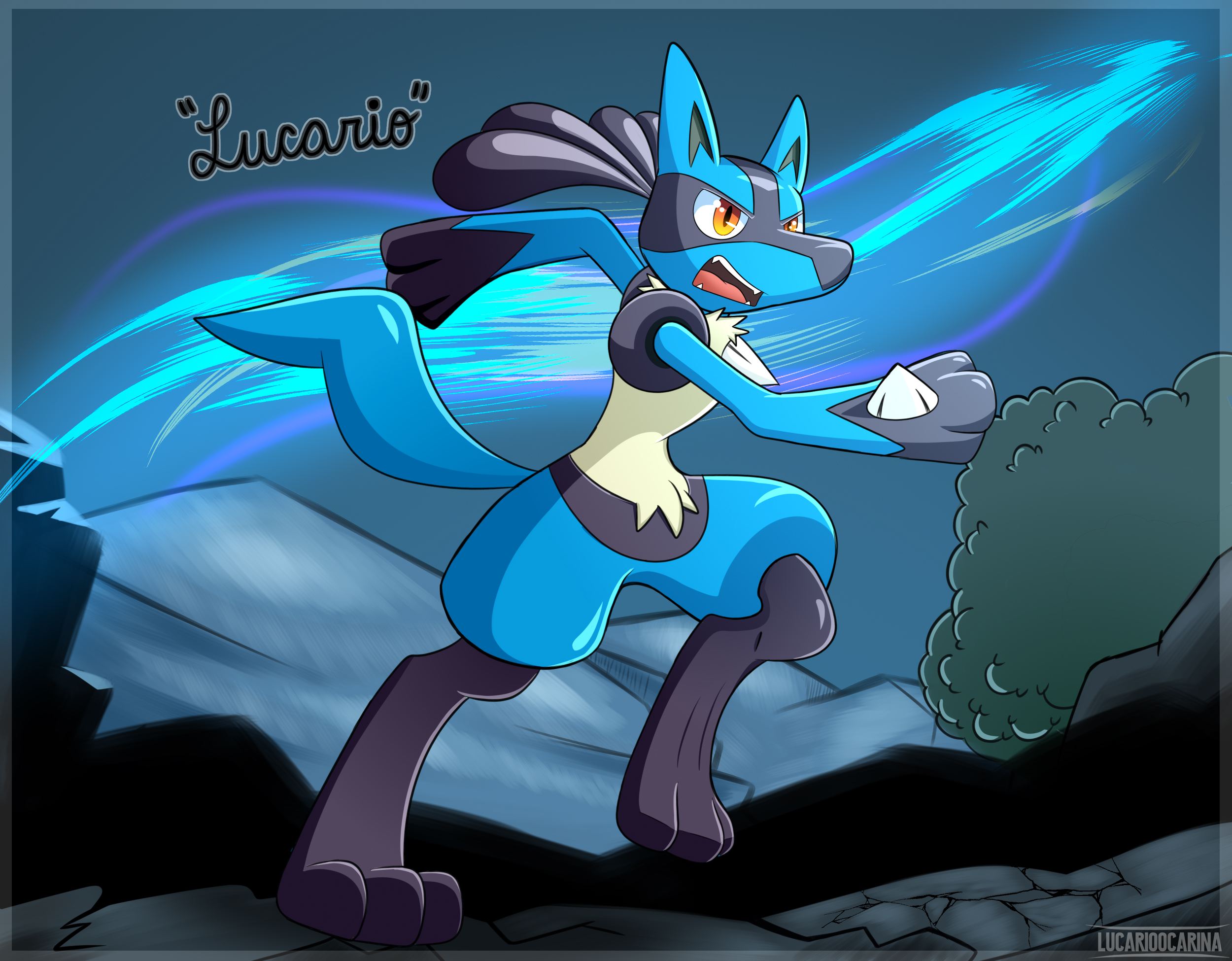 Pokemon MW: Shiny Lucario by All0412 on DeviantArt