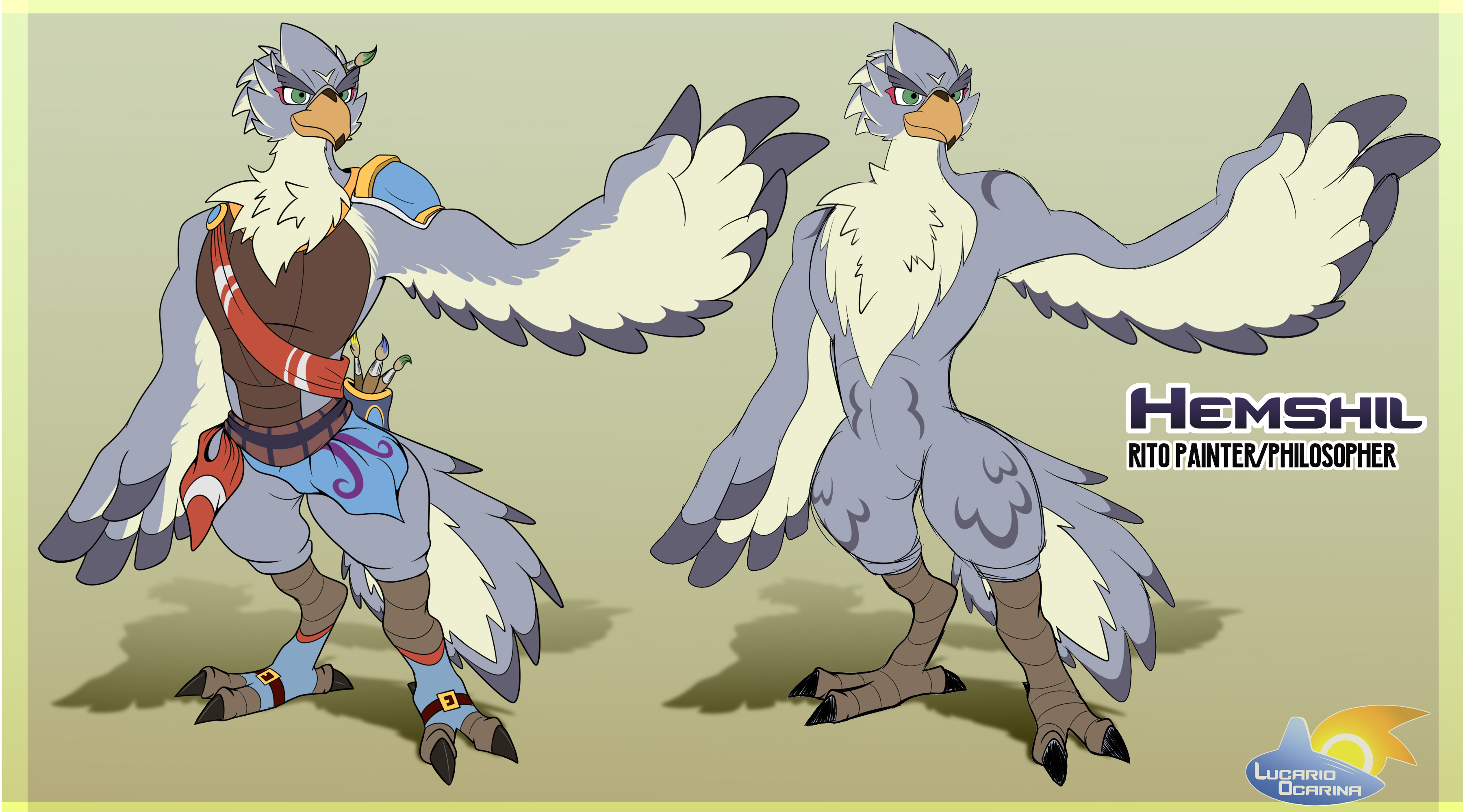 The Rito Zelda OC - Hemshil the Rito by PUPPERCASE on DeviantArt