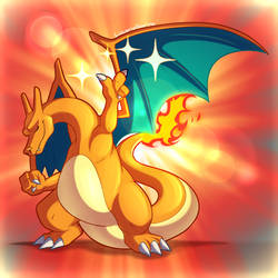 Charizard does the Leon pose