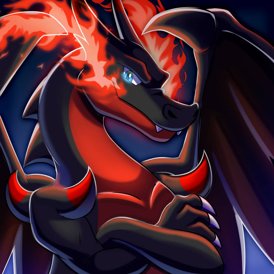 Red Charizard commission by PUPPERCASE on DeviantArt