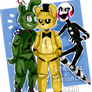 Springtrap, Golden Freddy, Puppet .:FNAF:.